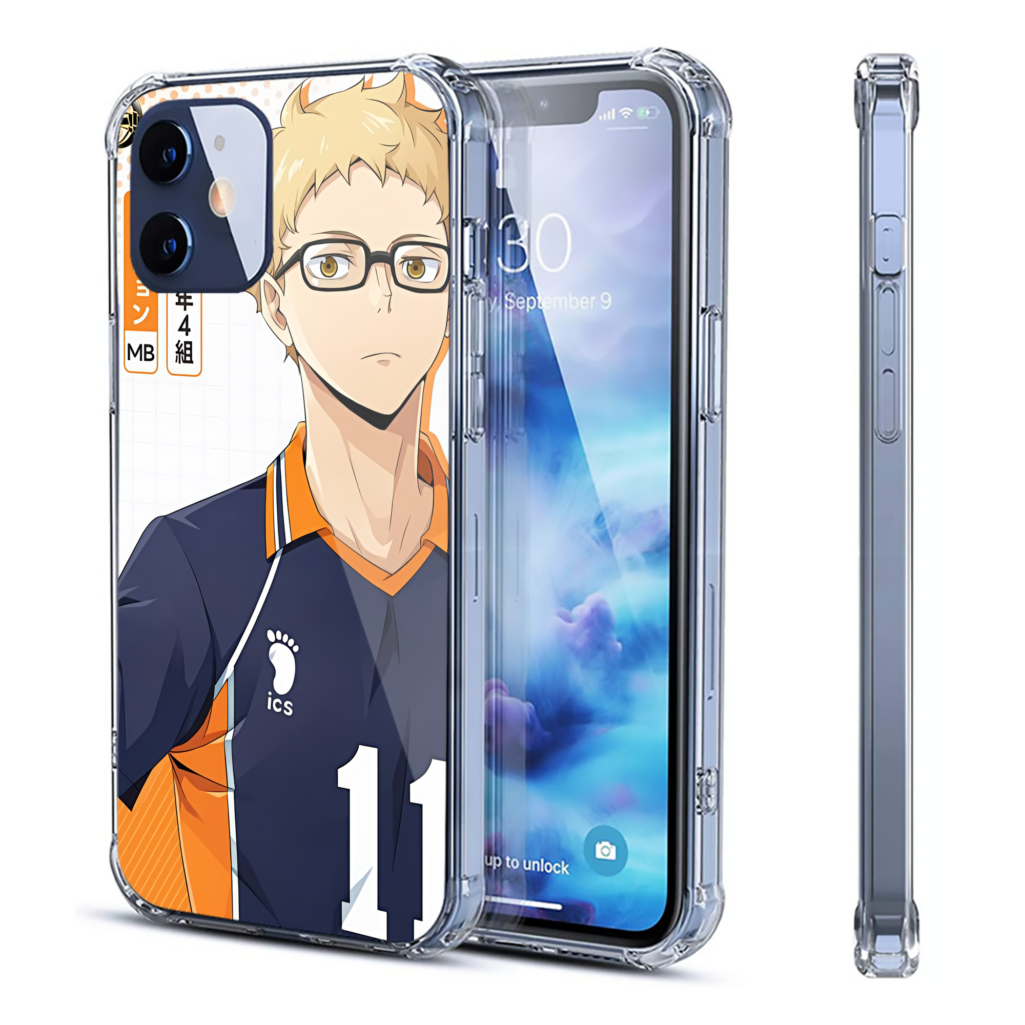 （画像用） ハイキュー!! Haikyu!! 【iPhone 12シリーズ対応】透明スマホケース（クリアソフトケース）